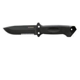 Gerber LMF II Fixed 4.84 in Black Combo Blade Black GFN